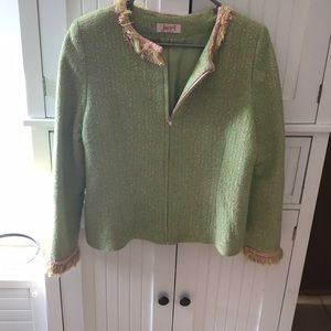 Green and Pink Blazer